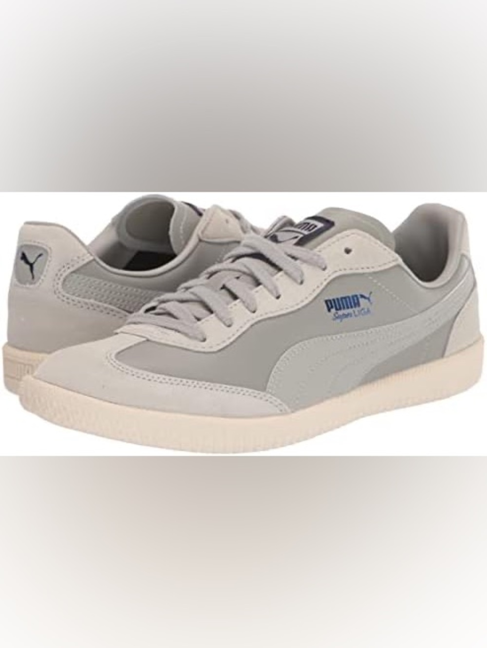 Puma Roma Low-Top Sneakers in Gray and Cream